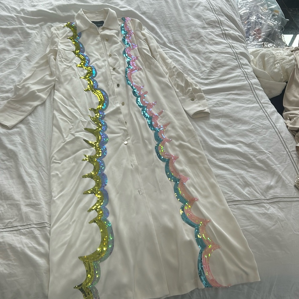 Cynthia Rowley Colorful Sequin long dress